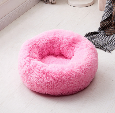 Plush Calming Pet Bed – Super Soft & Comfy