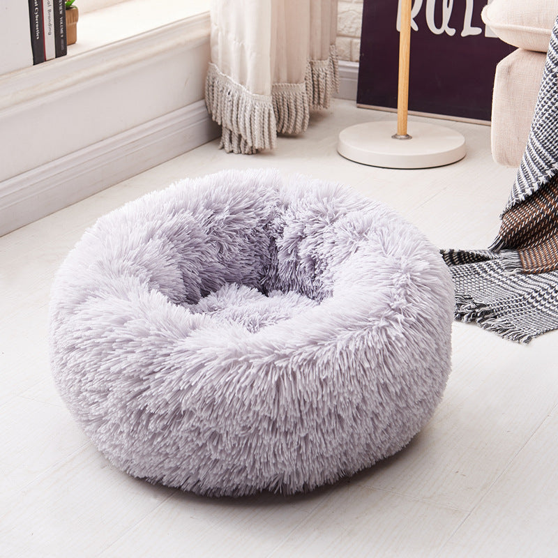 Plush Calming Pet Bed – Super Soft & Comfy