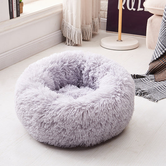 Plush Calming Pet Bed – Super Soft & Comfy